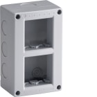 HAGER BOCCHIOTTI - Contenitore verticale 4 mod per parti attive Pepita grigio BOX IP40 04 VR GRI