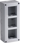 HAGER BOCCHIOTTI - Contenitore verticale 6 mod per parti attive Pepita grigio BOX IP40 06 VR GRI