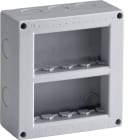 HAGER BOCCHIOTTI - Contenitore verticale 8 mod per parti attive Pepita grigio BOX IP40 08 VR GRI