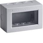 HAGER BOCCHIOTTI - BOX IP55 04 OR GRI Contenitore orizzontale per parti attive Pepita GRIGIO
