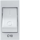 HAGER BOCCHIOTTI - INT.AUT.MAG. 1P+N C10 3KA 230V WT Int automatico magnetotermico Pepita BIANCO