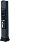 HAGER BOCCHIOTTI - Minicolonna bifacciale porta apparecchi in alluminio nero ardesia BIS 660 NR