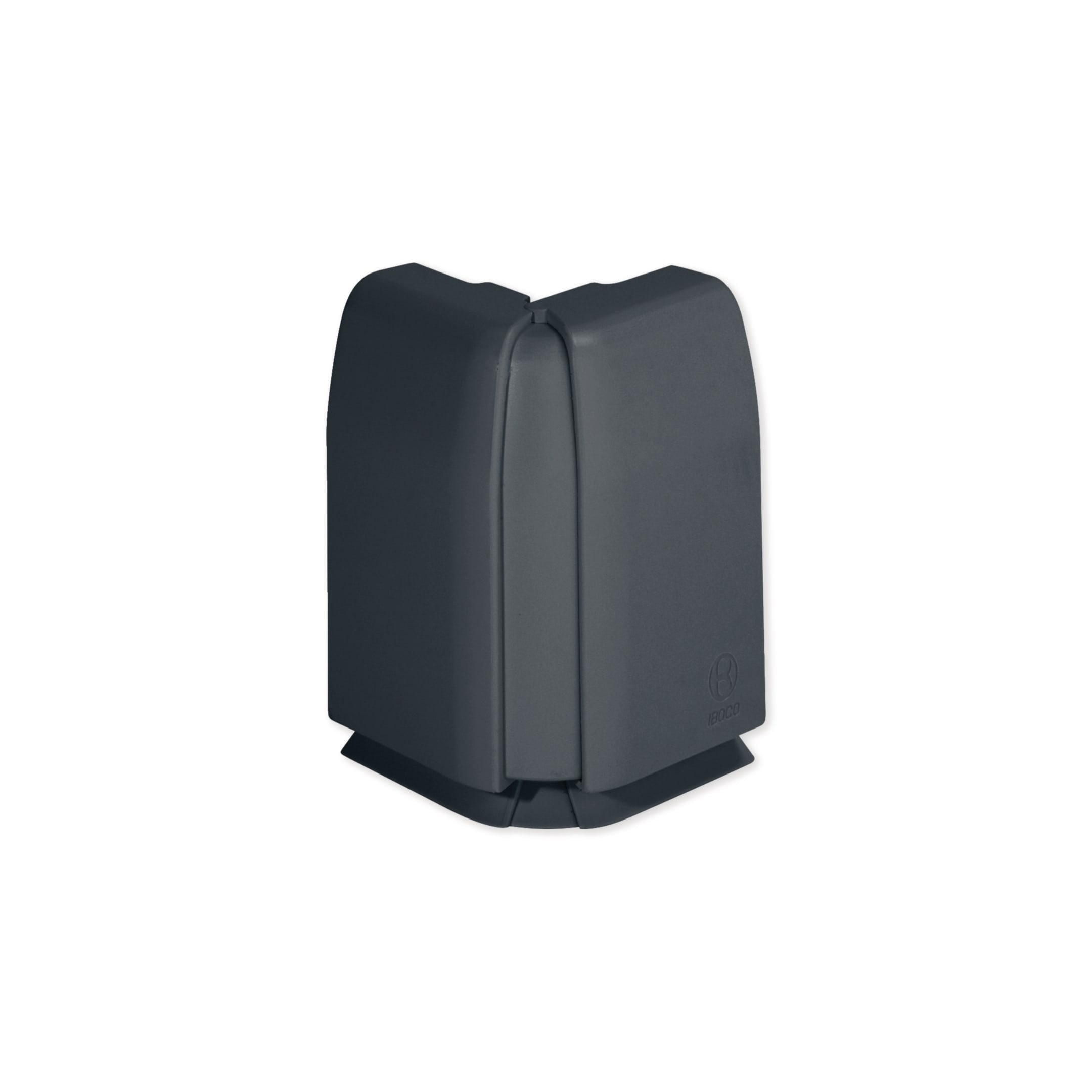 HAGER BOCCHIOTTI - Angolo esterno variabile per canale battiscopa TBN nero ardesia AEBN A