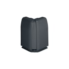 HAGER BOCCHIOTTI - Angolo esterno variabile per canale battiscopa TBN nero ardesia AEBN A