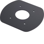 HAGER BOCCHIOTTI - PIASTRA UNA per raccordo scatola MCD-T-C con colonna UNA NERO ARDESIA