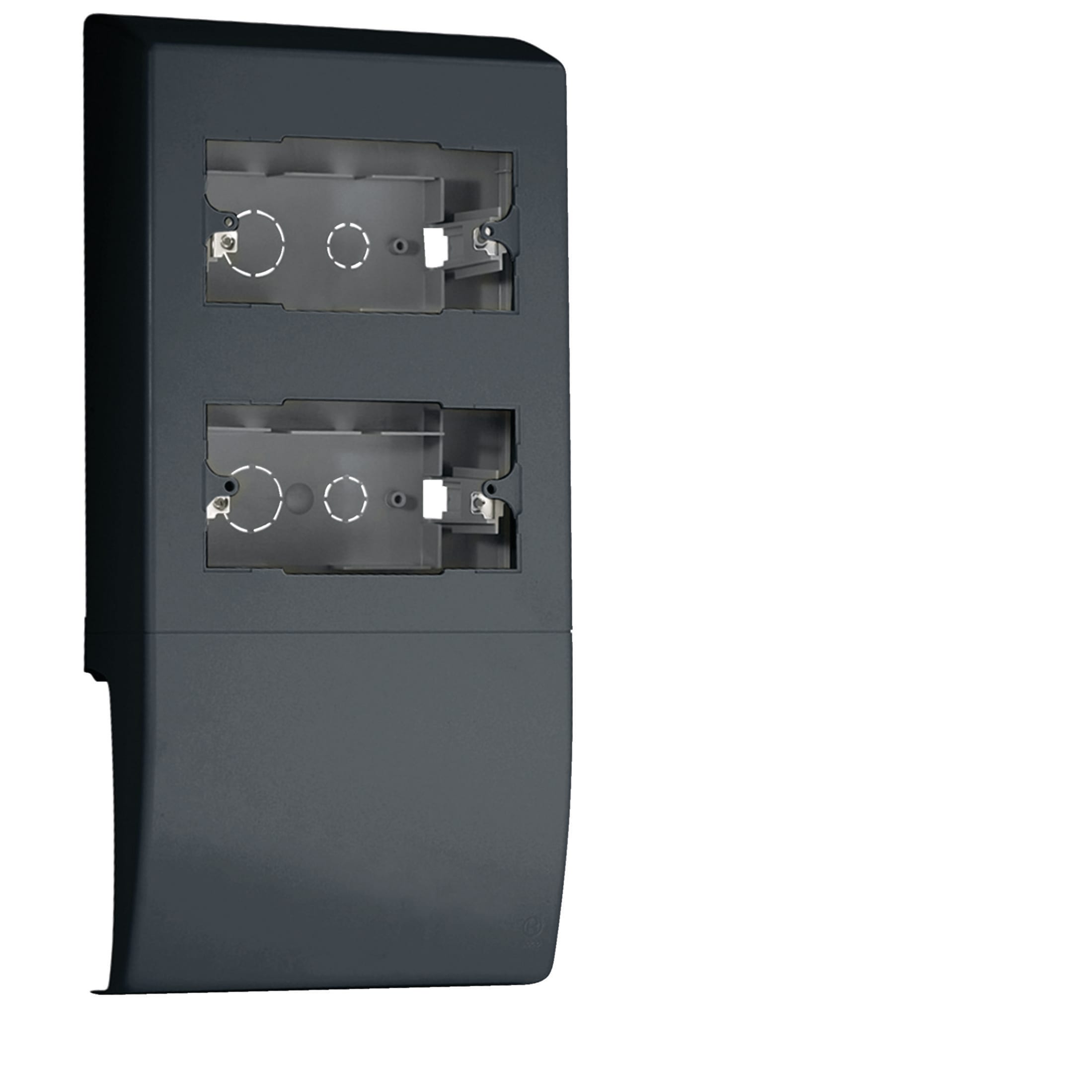 HAGER BOCCHIOTTI - Scatola porta apparecchi universale 8 moduli linea TBA-Art nero ardesia SBA8 A