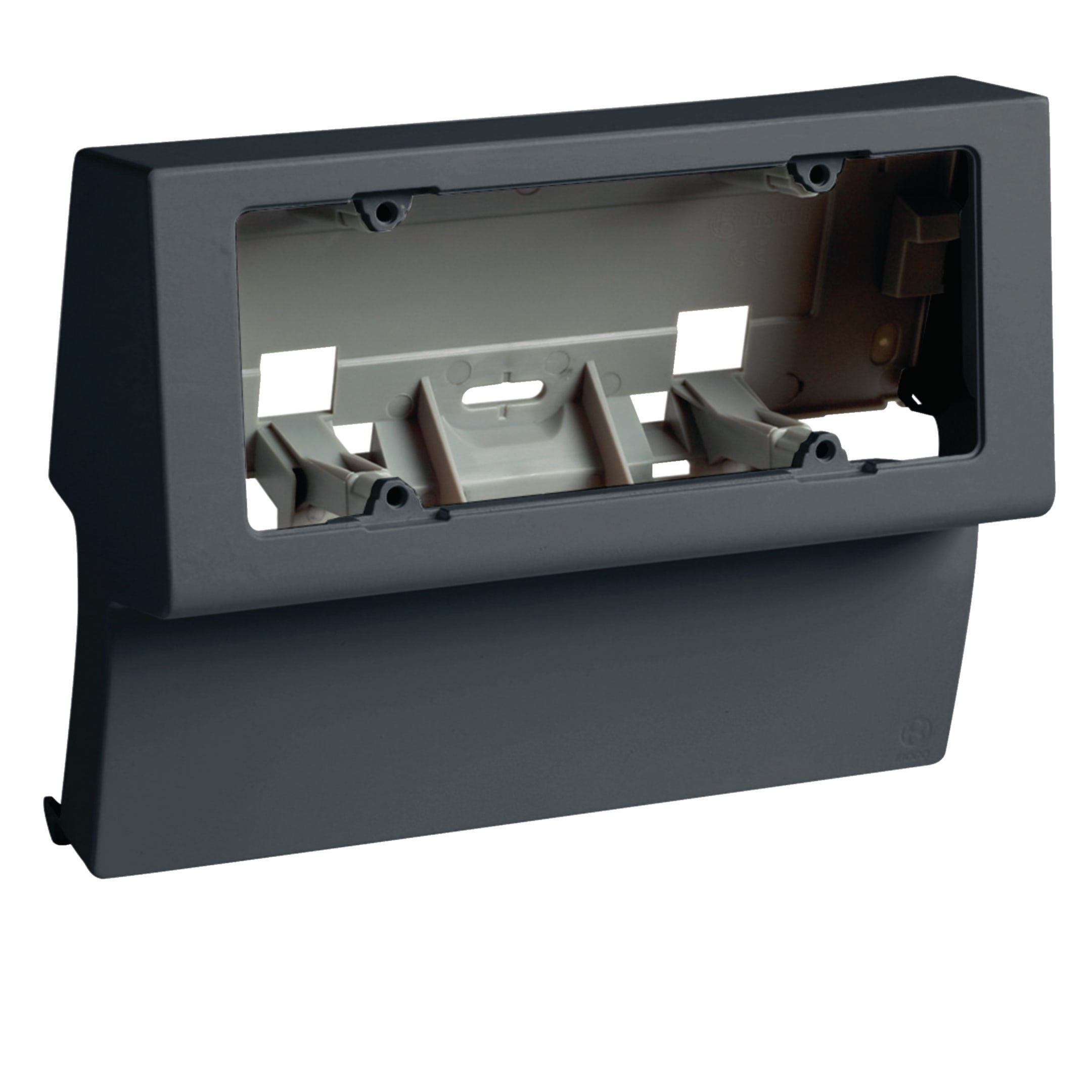 HAGER BOCCHIOTTI - Scatola porta apparecchi universale 6 moduli linea TBN nero ardesia SBNI 6 A