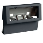 HAGER BOCCHIOTTI - Scatola porta apparecchi universale 6 moduli linea TBN nero ardesia SBNI 6 A