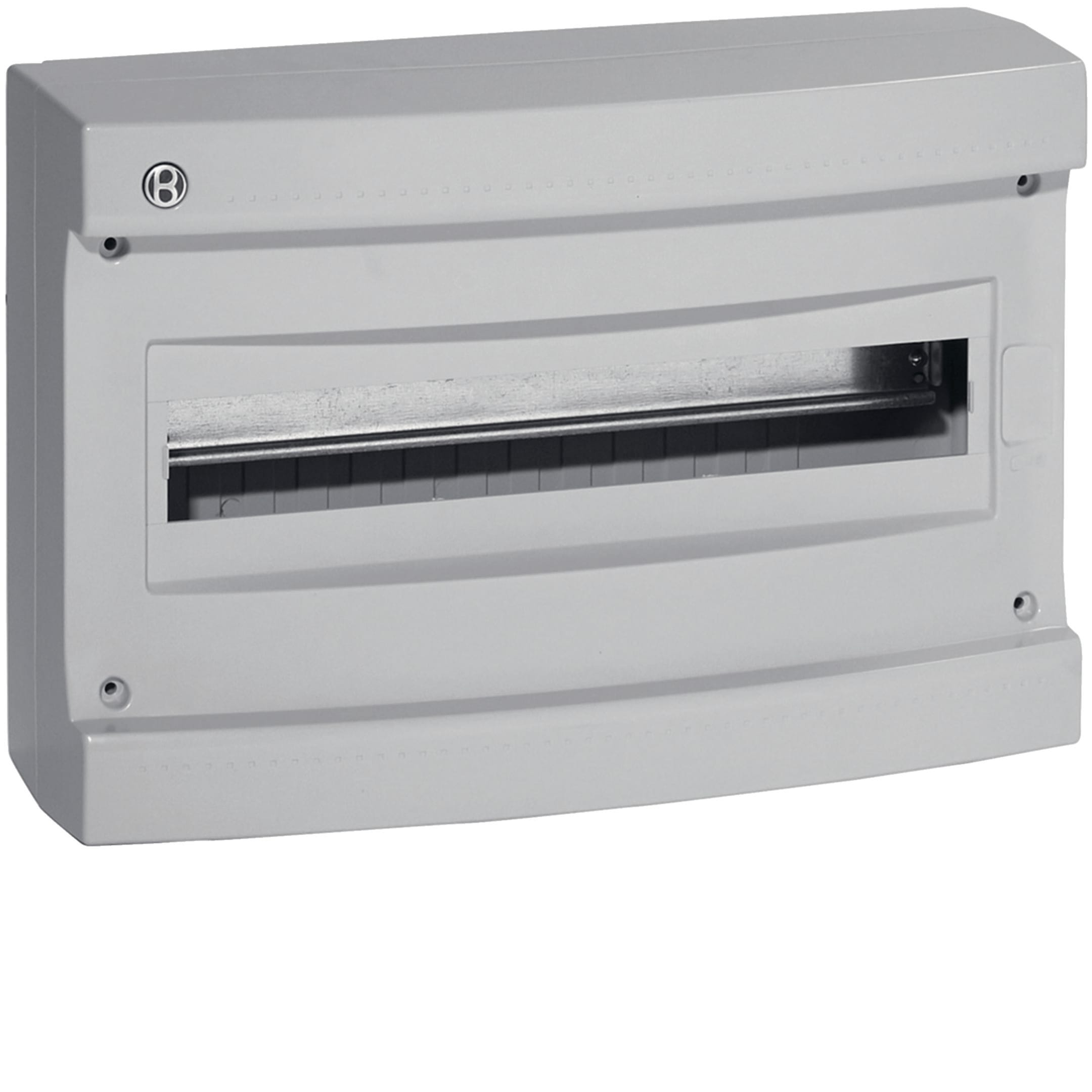 HAGER BOCCHIOTTI - IP40 STD 18 GRI Centralino 18 moduli senza portella Pablo IP40 Standard GRIGIO
