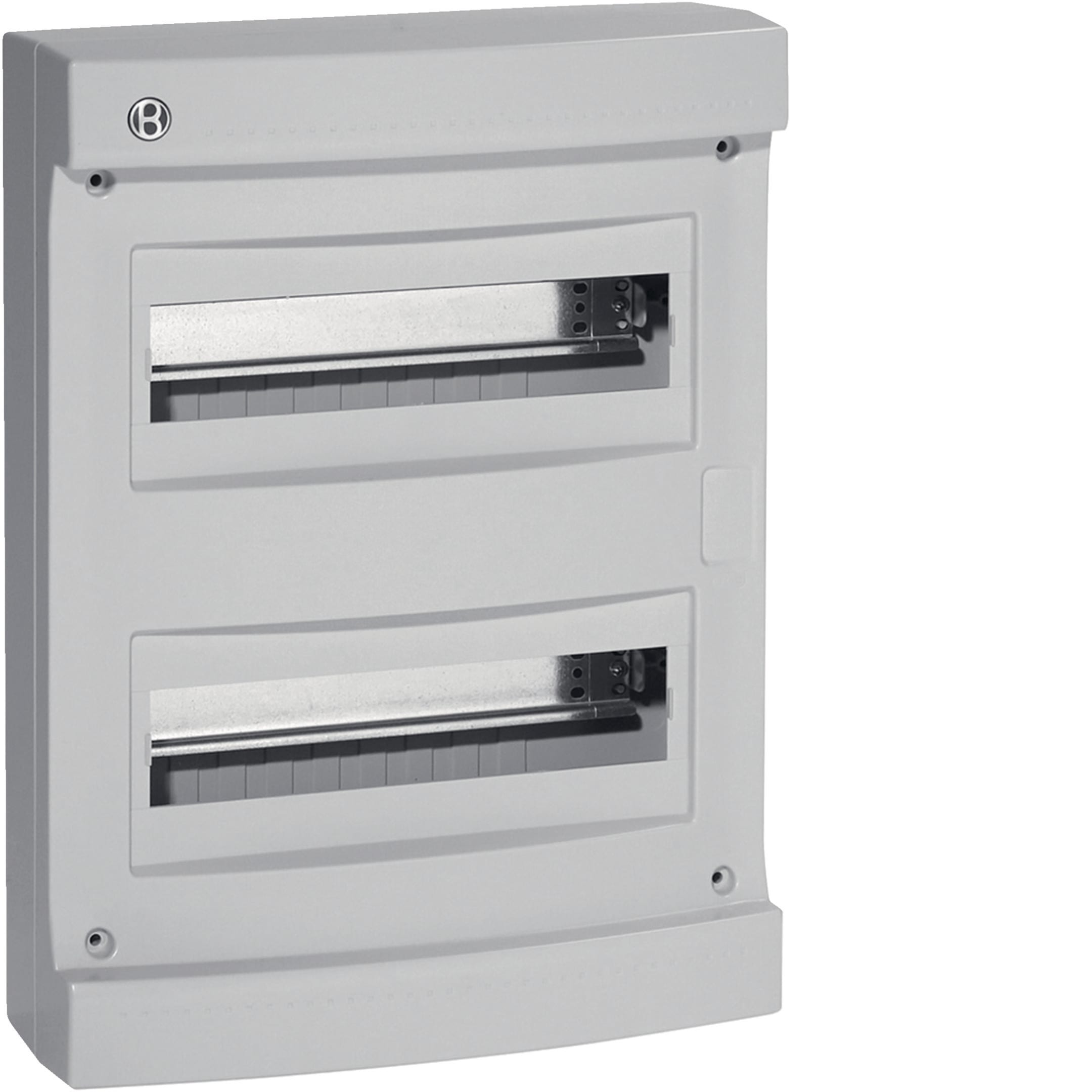 HAGER BOCCHIOTTI - Centralino 24 moduli senza portella Pablo IP40 Standard grigio IP40 STD 24 GRI