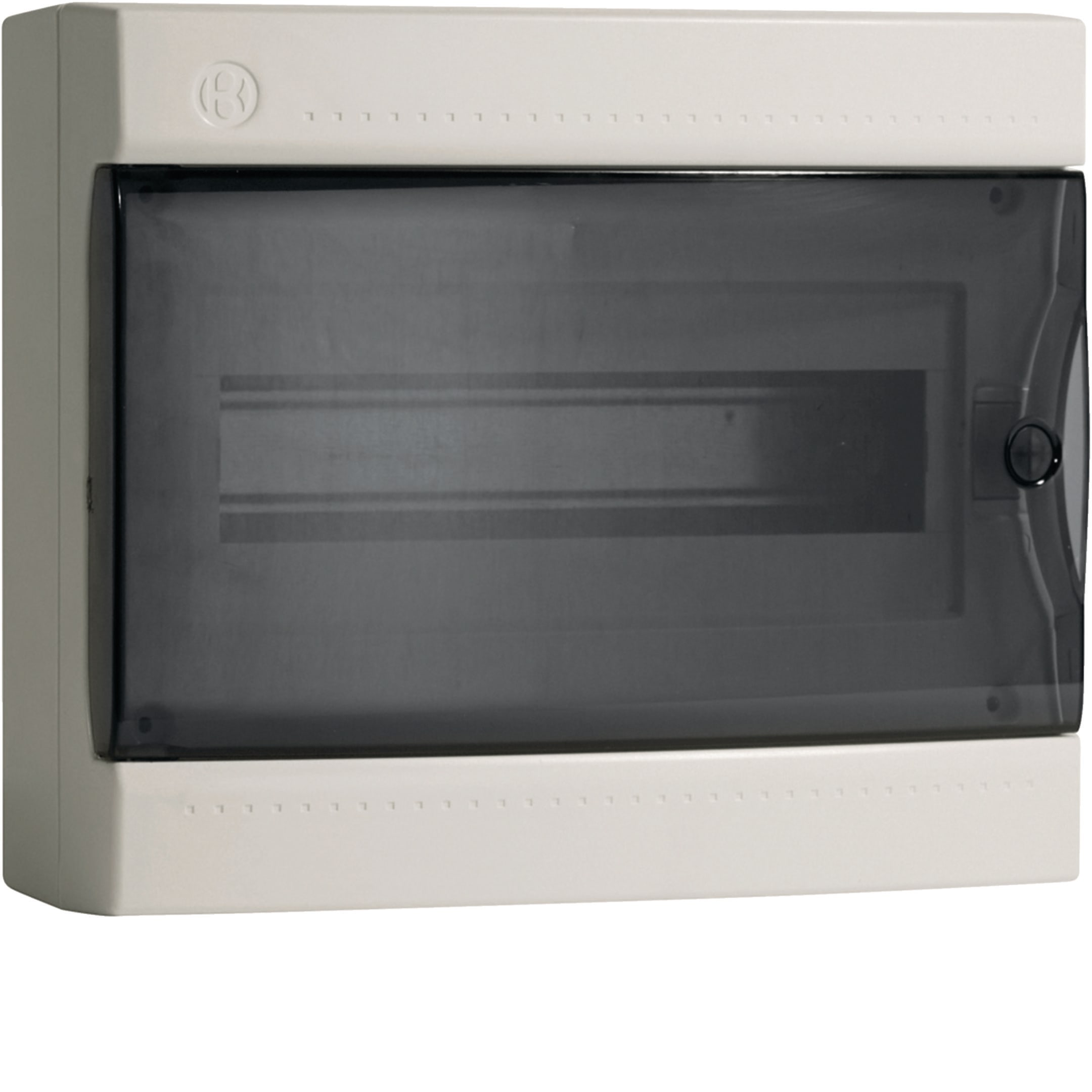 HAGER BOCCHIOTTI - IP40 DSG 12 W Centralino 12 moduli portella fumè Pablo IP40 Design BIANCO