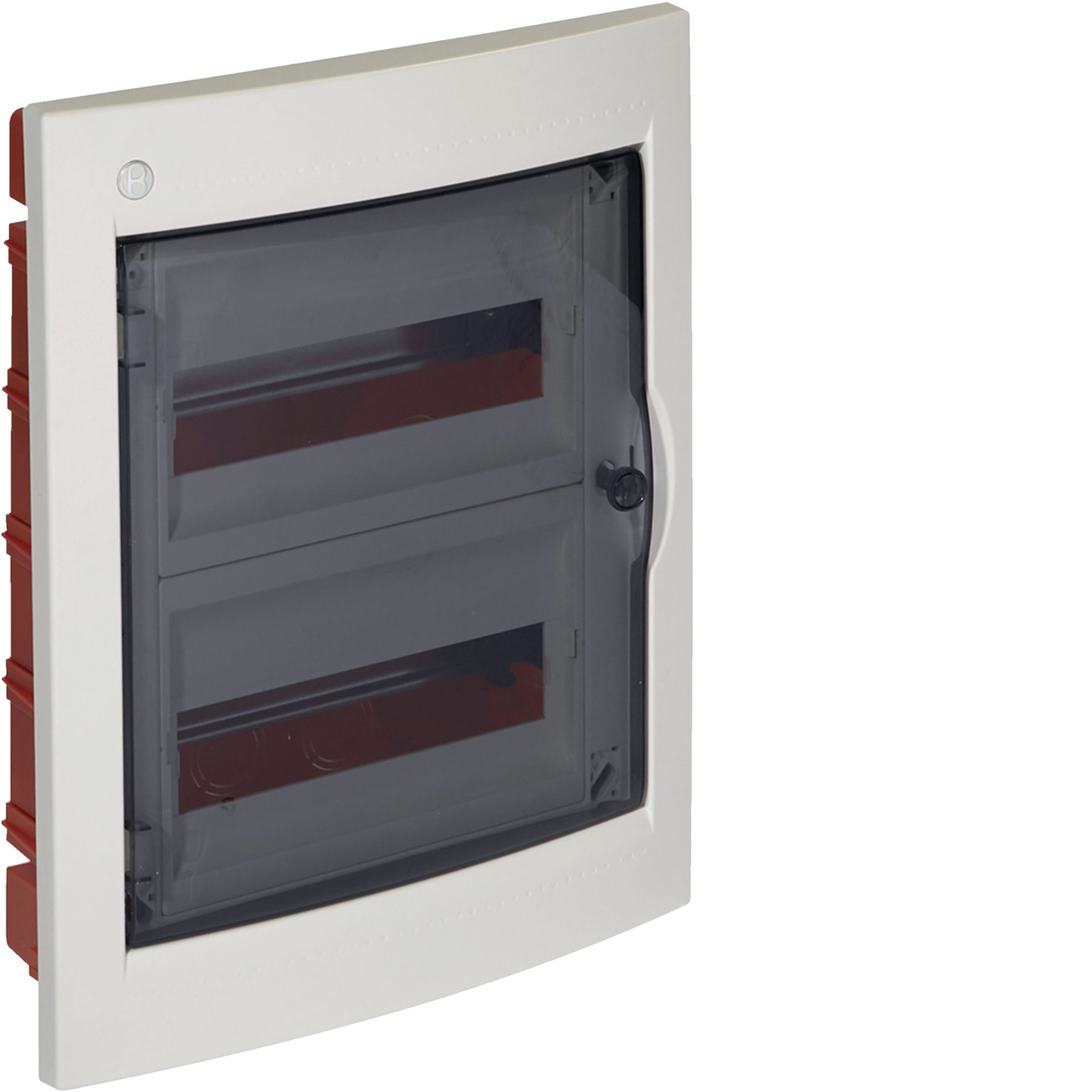 HAGER BOCCHIOTTI - Centralino 24 moduli con portella fumè Pablo IP40 Incasso bianco IP40 INC 24 W