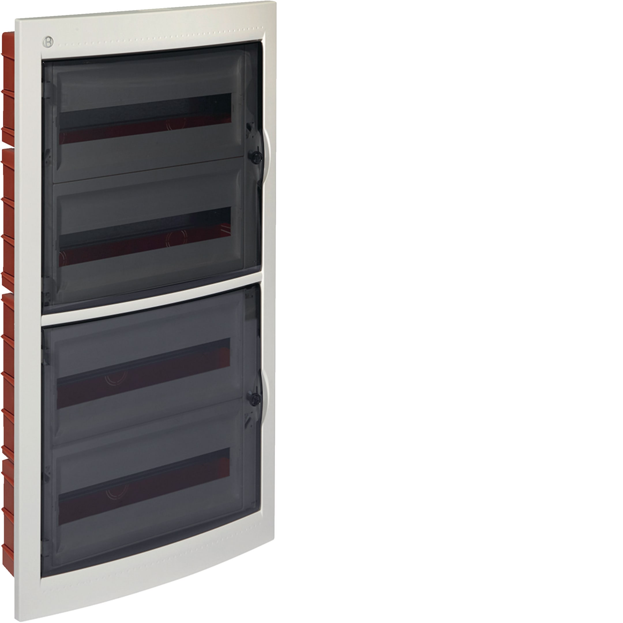 HAGER BOCCHIOTTI - IP40 INC 72 W0 Centralino 72 moduli portella fumè Pablo IP40 Incasso BIANCO