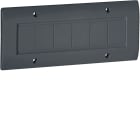 HAGER BOCCHIOTTI - Placca cieca 6 moduli per scatole canali TBA-TBN-TCN nero ardesia PCN6 A