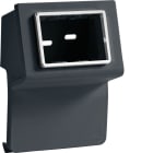 HAGER BOCCHIOTTI - Scatola porta apparecchi Pepita 3 moduli linea TBN nero ardesia SBN 3 AP A