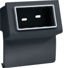 HAGER BOCCHIOTTI - SBN 4 AP A Scatola porta apparecchi Pepita per canale TBN NERO ARDESIA