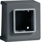 HAGER BOCCHIOTTI - Scatola porta apparecchi Pepita 2 moduli linea TCN nero ardesia SRCN 2 AP A