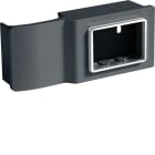HAGER BOCCHIOTTI - Scatola porta apparecchi Pepita 3 moduli linea TCN nero ardesia SRCN 3 AP A