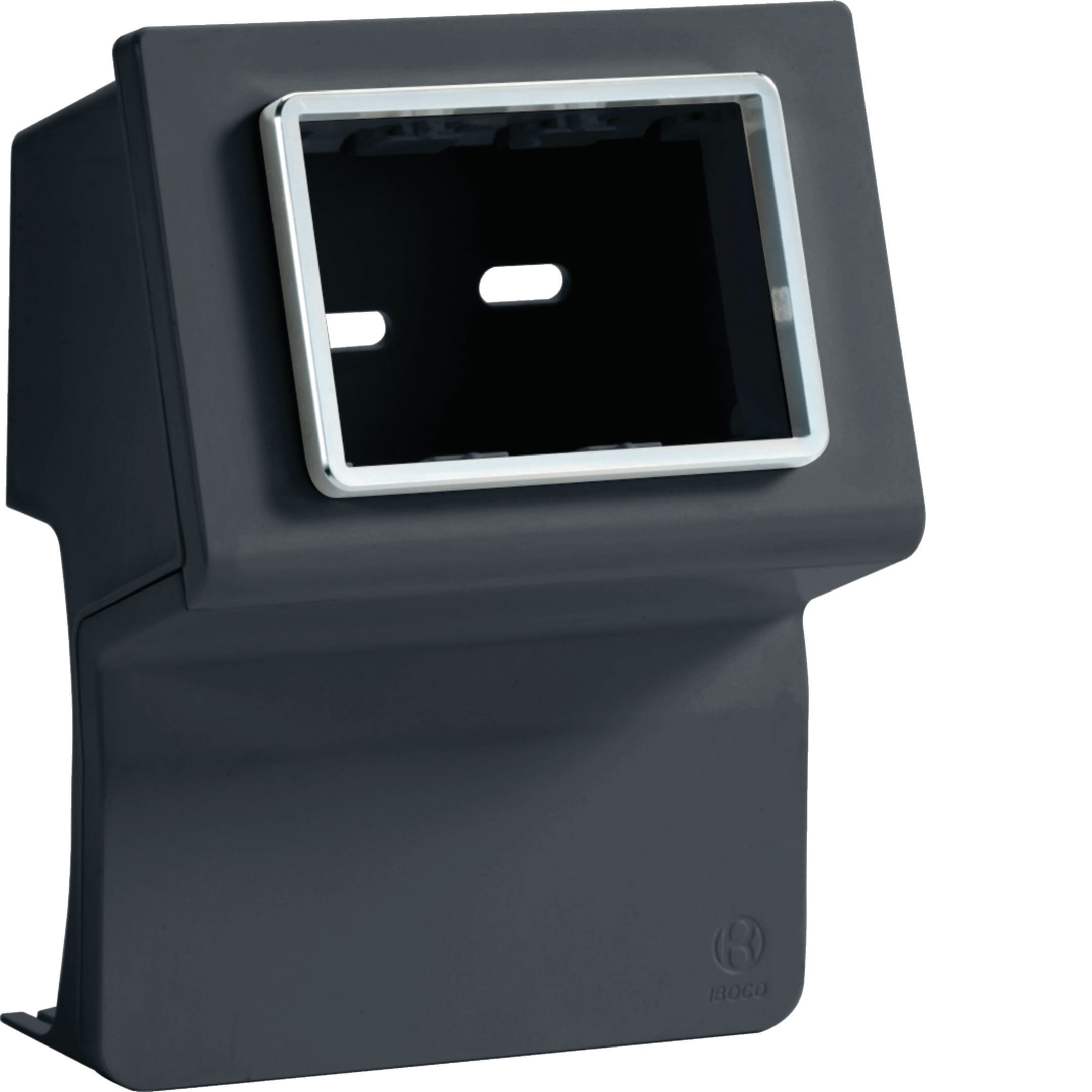 HAGER BOCCHIOTTI - Scatola porta apparecchi Pepita 3 moduli linea TCN nero ardesia SCN 3 AP A