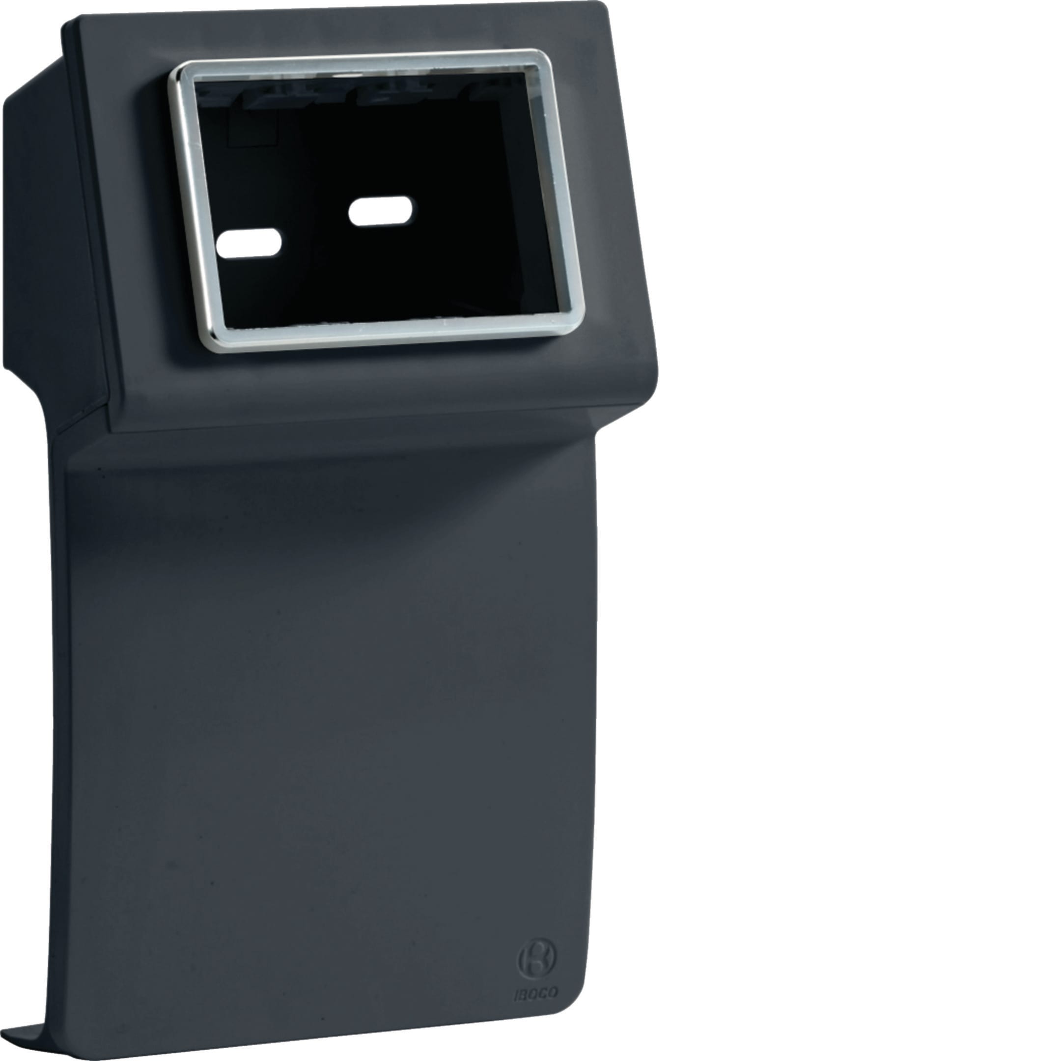 HAGER BOCCHIOTTI - Scatola porta apparecchi Pepita 3 moduli linea TBA-Art nero ardesia SBA 3 AP A