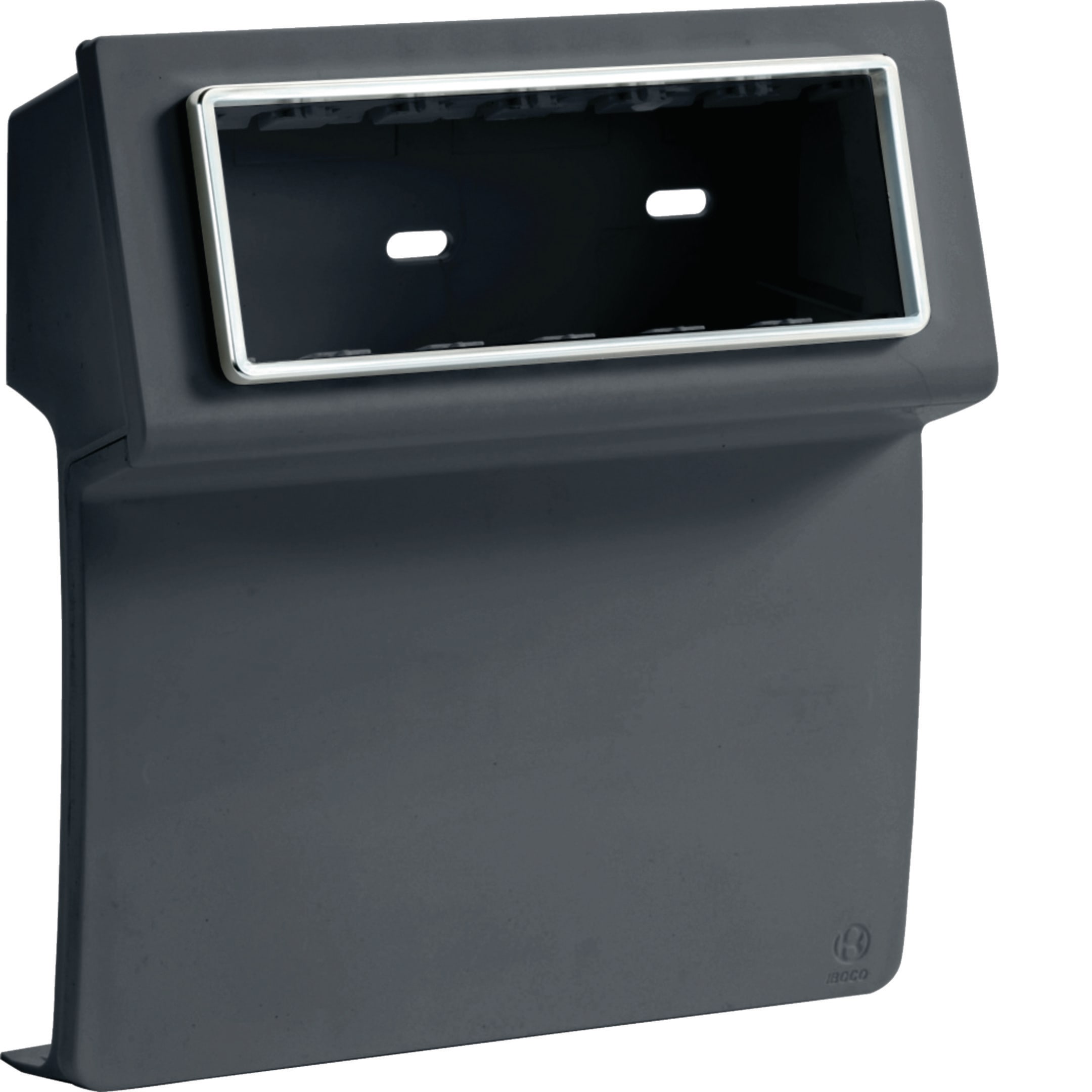 HAGER BOCCHIOTTI - Scatola porta apparecchi Pepita 6 moduli linea TBA-Art nero ardesia SBA 6 AP A