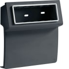 HAGER BOCCHIOTTI - Scatola porta apparecchi Pepita 6 moduli linea TBA-Art nero ardesia SBA 6 AP A