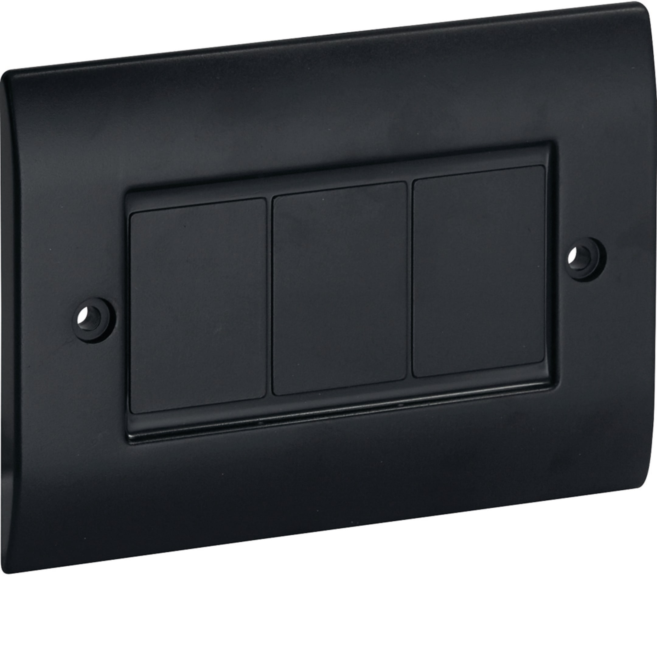 HAGER BOCCHIOTTI - Placca cieca per scatole canali TBA-TBN-TCN nero ardesia PC 83 A