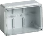 HAGER BOCCHIOTTI - IP56 03 TRASP VM Cassetta di derivazione cop trasparente viti metalliche GRIGIO