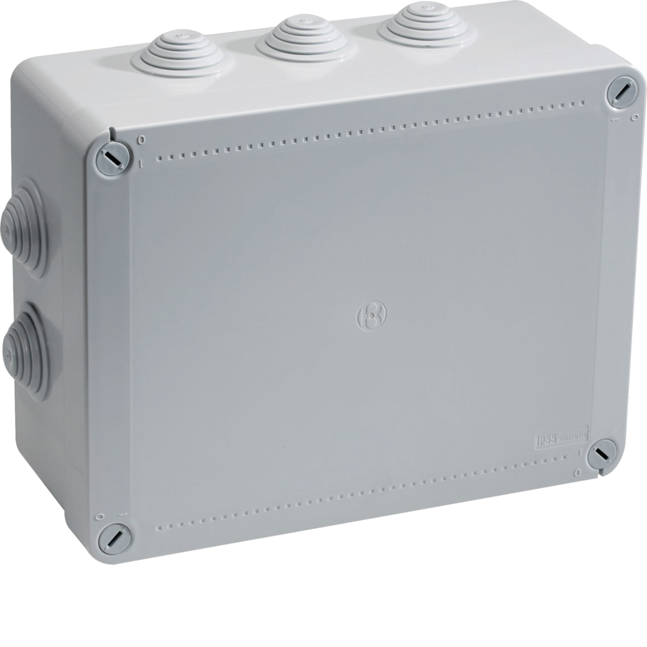 HAGER BOCCHIOTTI - Cassetta di derivazione IP55 grigia 300x220x120 1/4 di giro IP55 06 GRI