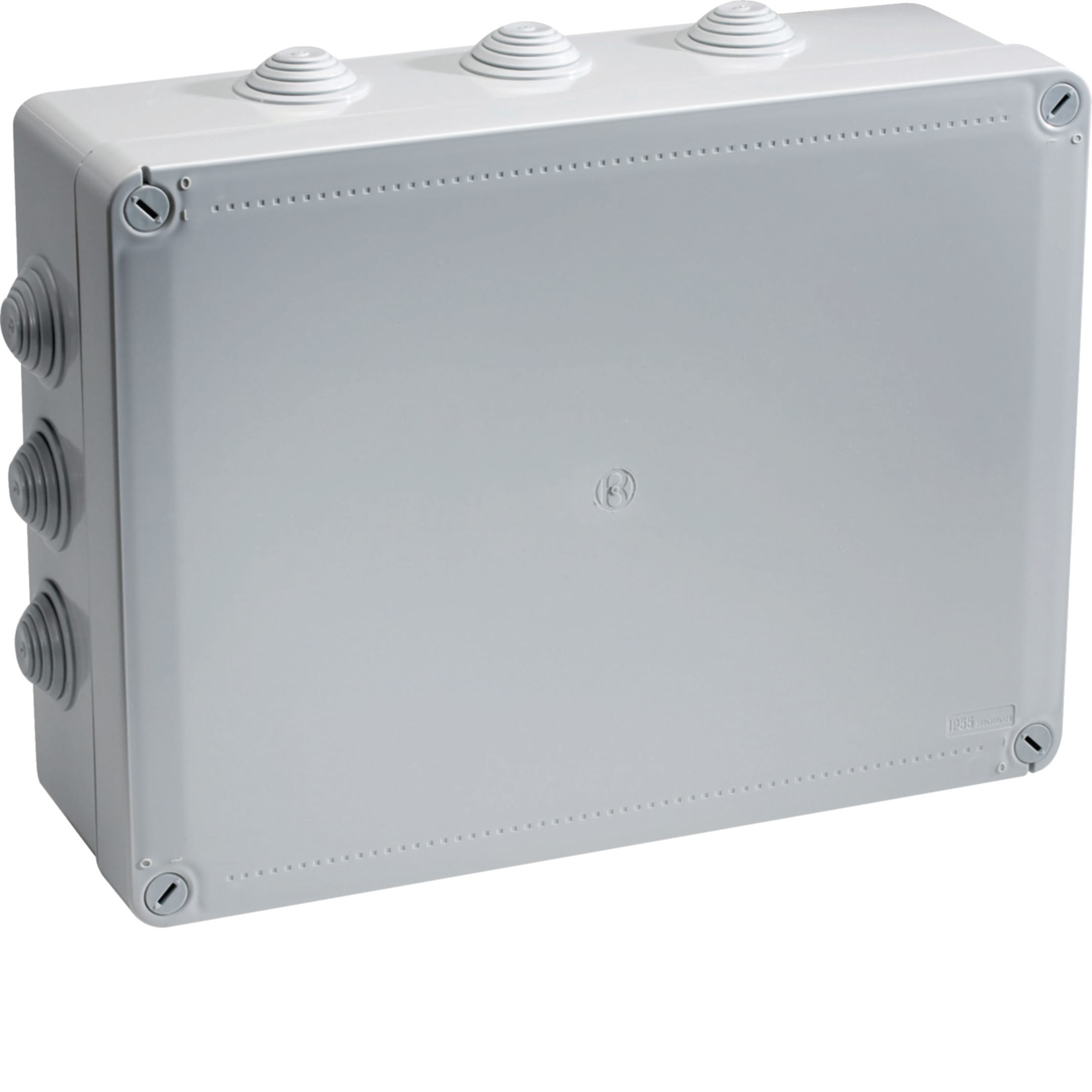 HAGER BOCCHIOTTI - Cassetta di derivazione IP55 grigia 380x300x120 1/4 di giro IP55 07 GRI