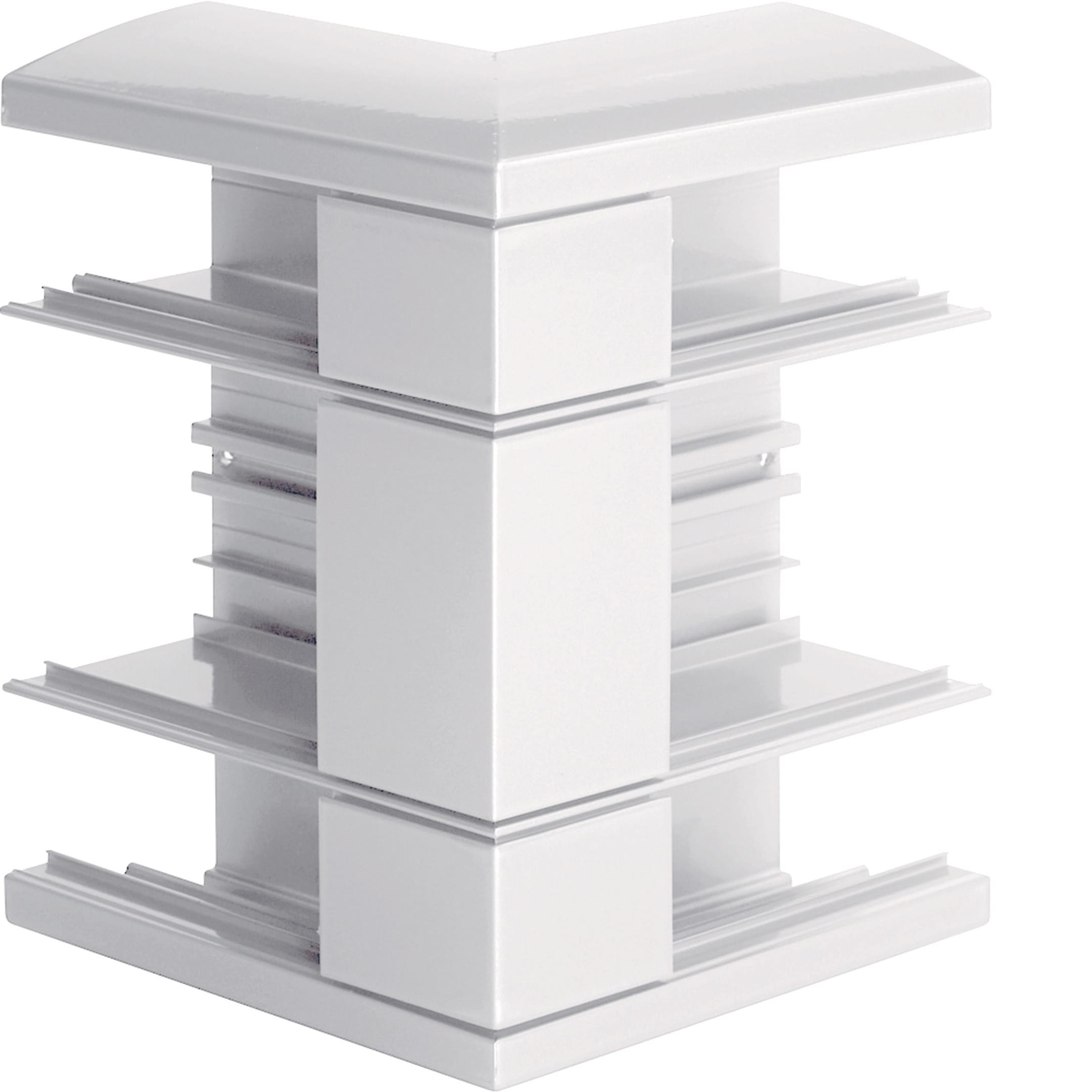 HAGER BOCCHIOTTI - AE-ALU 200x60 WE Angolo esterno per canale ALU-B BIANCO EVEREST