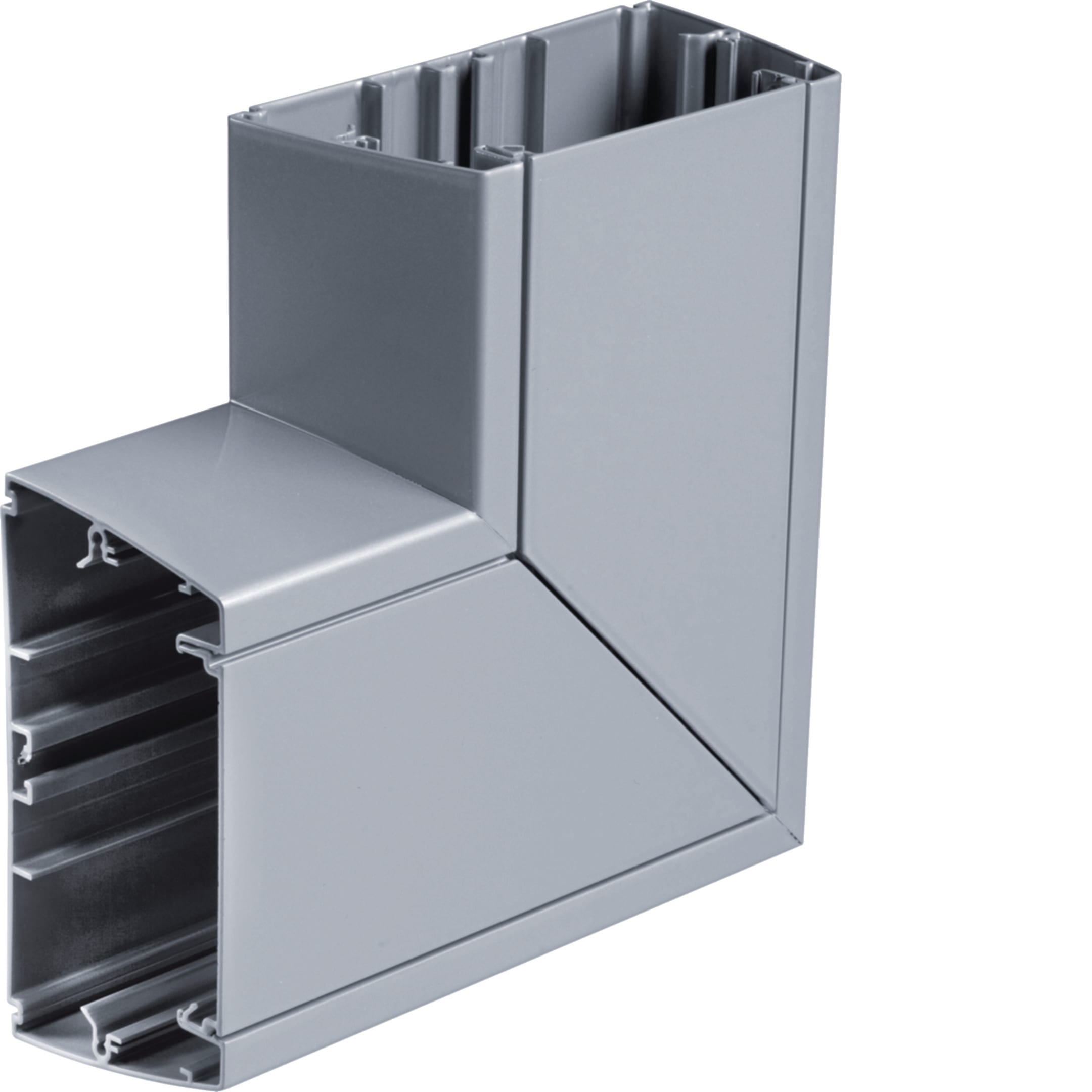 HAGER BOCCHIOTTI - AP-ALU 120x40 AO Angolo piano per canale ALU-B ALLUMINIO OPACO