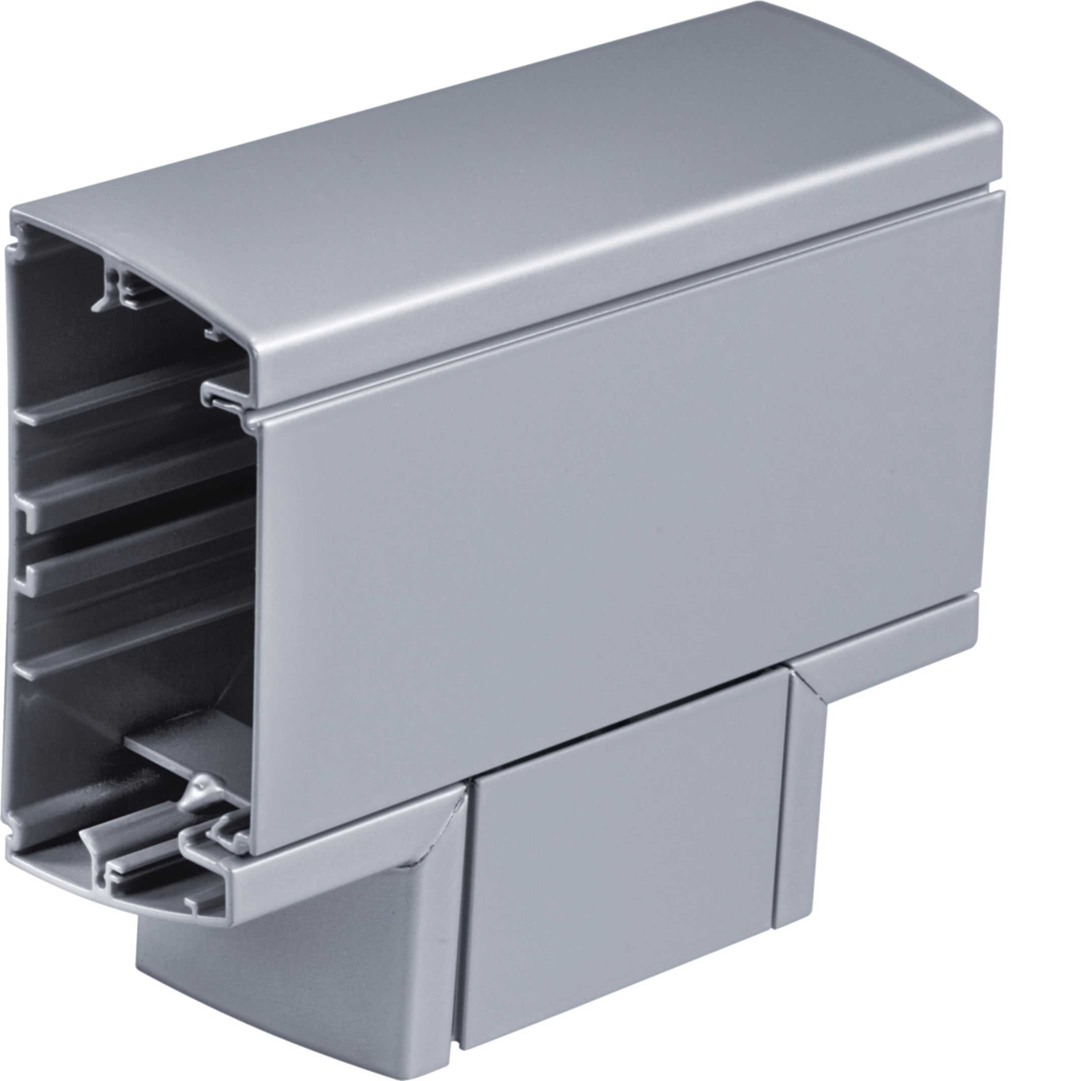 HAGER BOCCHIOTTI - Derivazione a T per canale ALU-B alluminio opaco DT-ALU 120x40 AO