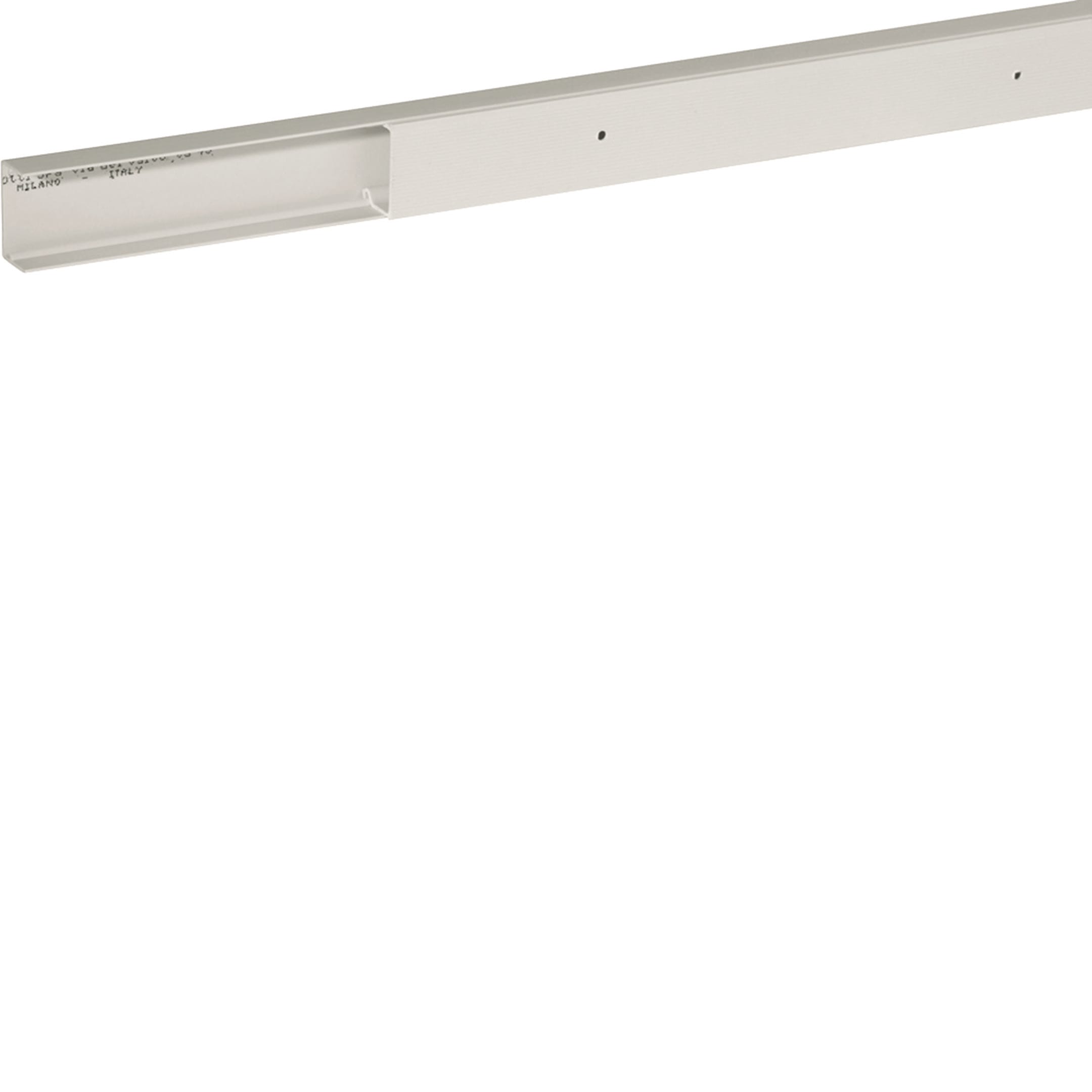 HAGER BOCCHIOTTI - TMU 25/1x17 W Minicanale monoscomparto con coperchio avvolgente BIANCO