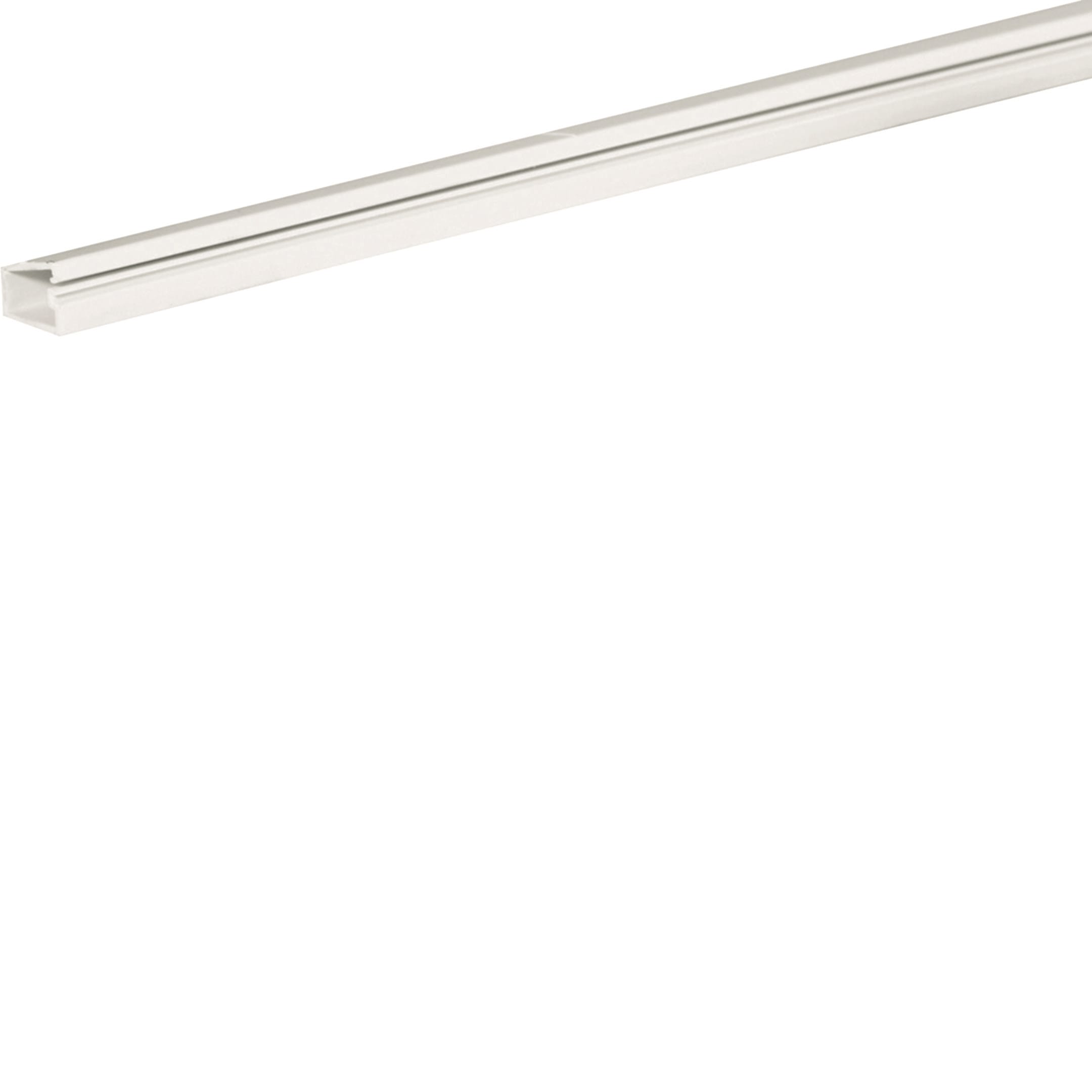 HAGER BOCCHIOTTI - Minicanale con coperchio a cerniera e base autoadesiva bianco TMR 12x7 W