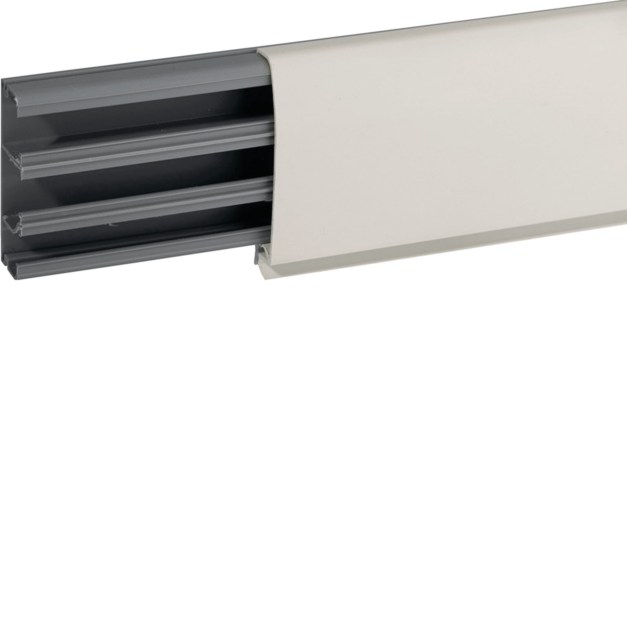 HAGER BOCCHIOTTI - TBN W Canale battiscopa a 3 scomparti BIANCO