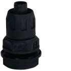 HAGER BOCCHIOTTI - Raccordo girevole guaina spiralata-scatola IP65 passo GAS nero RPSN14