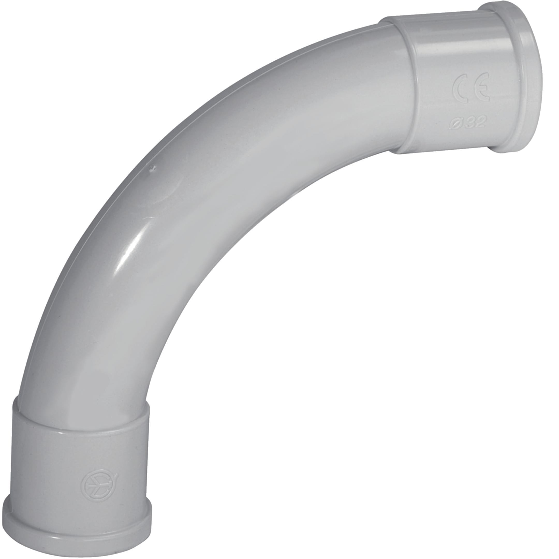 HAGER BOCCHIOTTI - IPC32   CURVA 90° TUBO RIGIDO GRI IP65