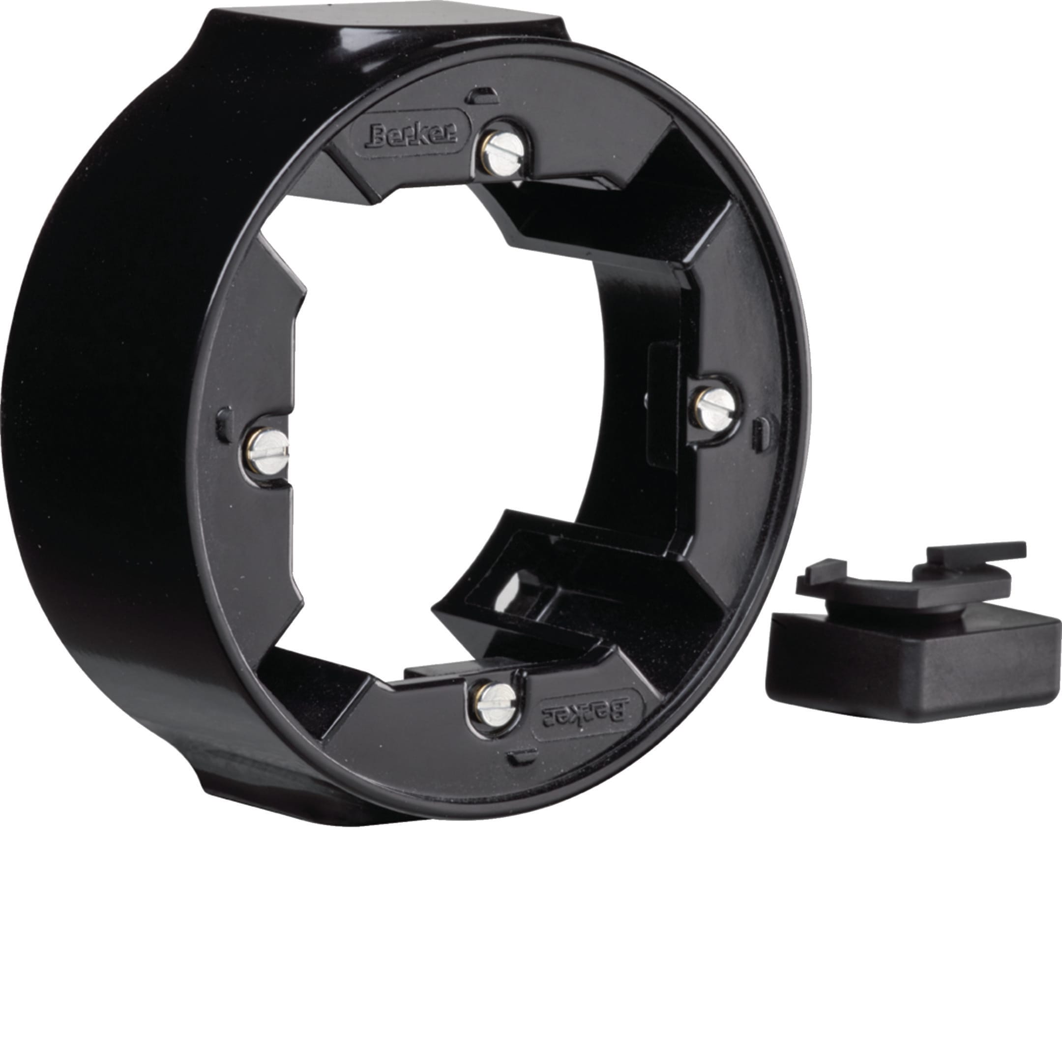 HAGER BOCCHIOTTI - Cornice singola a parete - Accessori a parete nero lucido