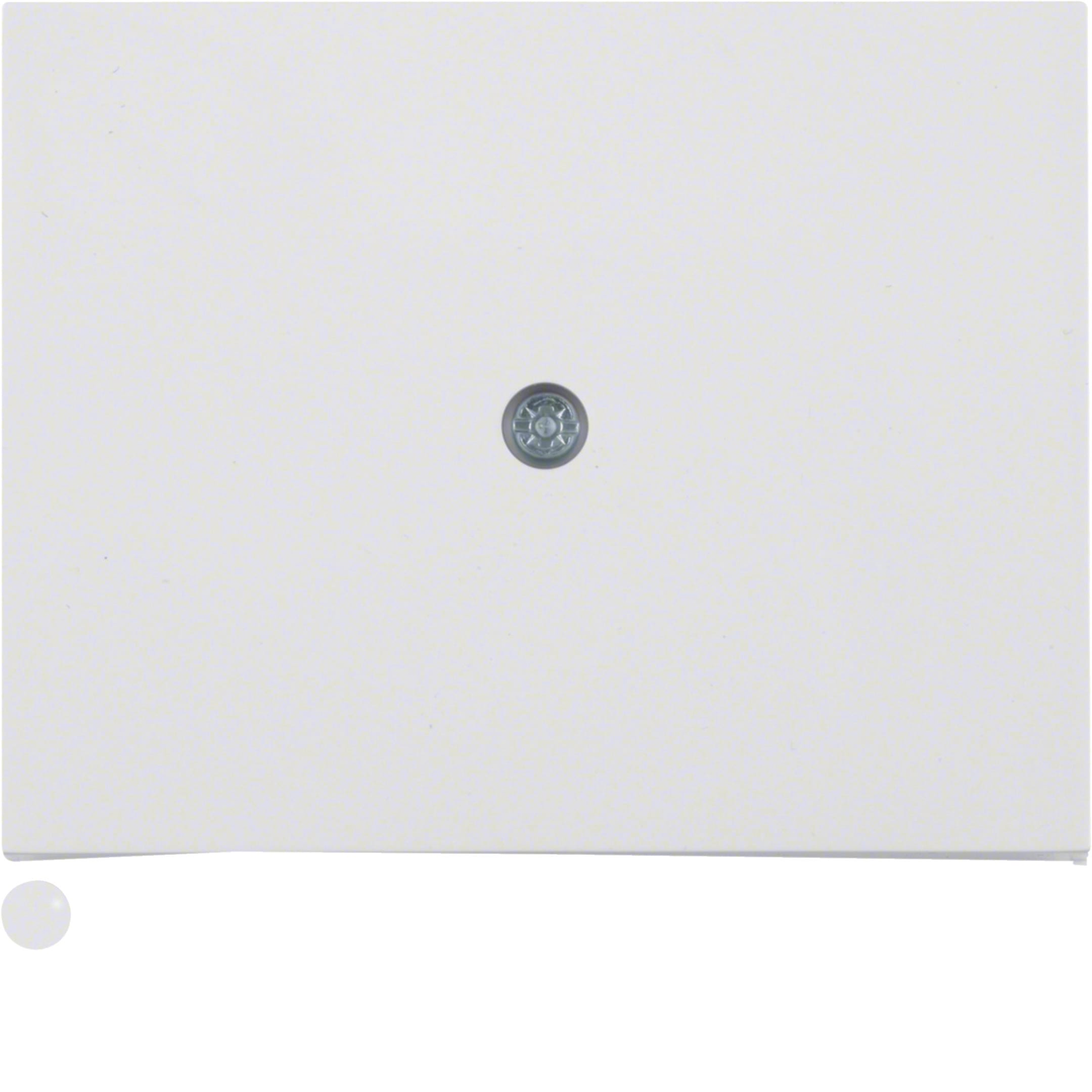 HAGER BOCCHIOTTI - Pezzo centrale per passacavo Berker K.1/K.5 bianco polare lucido