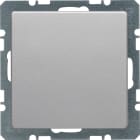 HAGER BOCCHIOTTI - Inserto cieco con pezzo centrale Berker Q.1/Q.3 alu velluto, verniciato