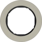 HAGER BOCCHIOTTI - Cornice singola Serie R.classic?acciaio inox/nero, metallo opaco