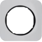 HAGER BOCCHIOTTI - Cornice singola Berker R.1 alu/nero