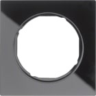 HAGER BOCCHIOTTI - Cornice singola Berker R.3 vetro nero