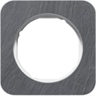 HAGER BOCCHIOTTI - Cornice singola Berker R.1 antracite/bianco polare lucido, ardesia naturale