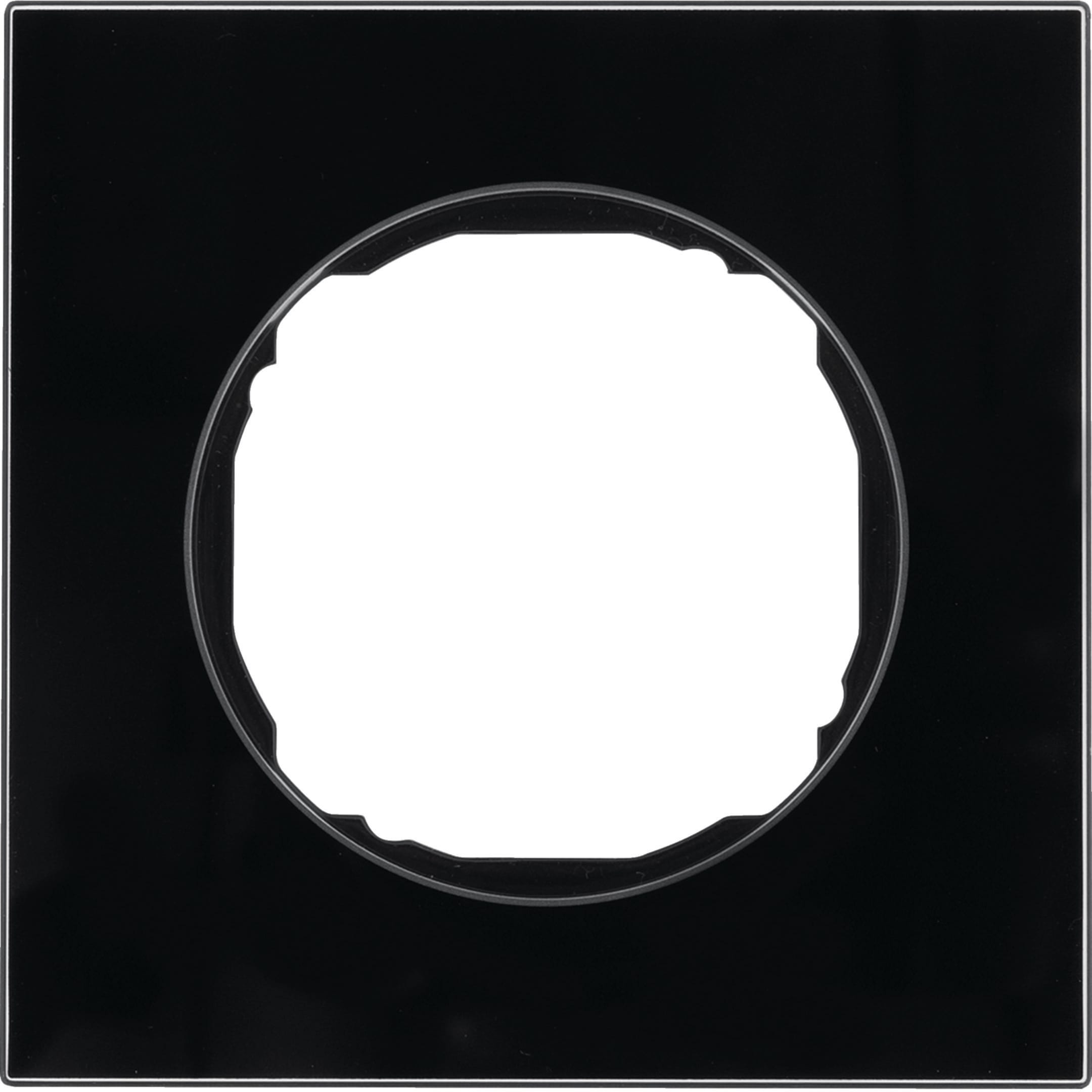 HAGER BOCCHIOTTI - Cornice singola R.8 vetro nero