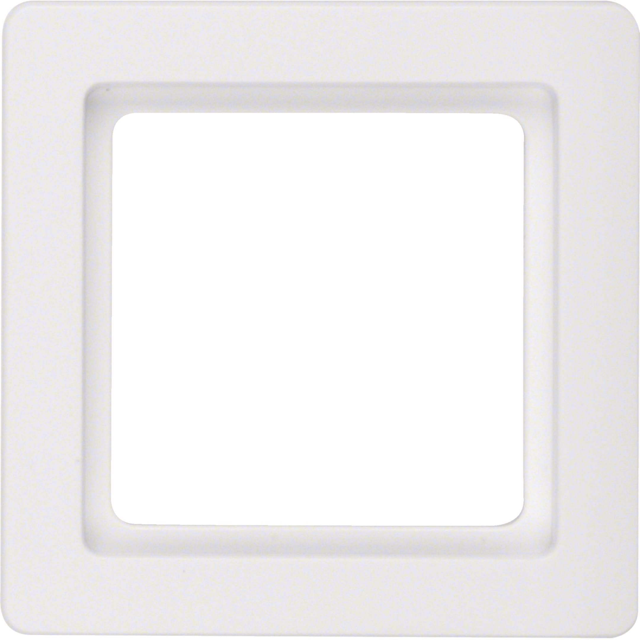 HAGER BOCCHIOTTI - Cornice singola Berker Q.1 bianco polare velluto