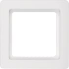 HAGER BOCCHIOTTI - Cornice singola Berker Q.1 bianco polare velluto