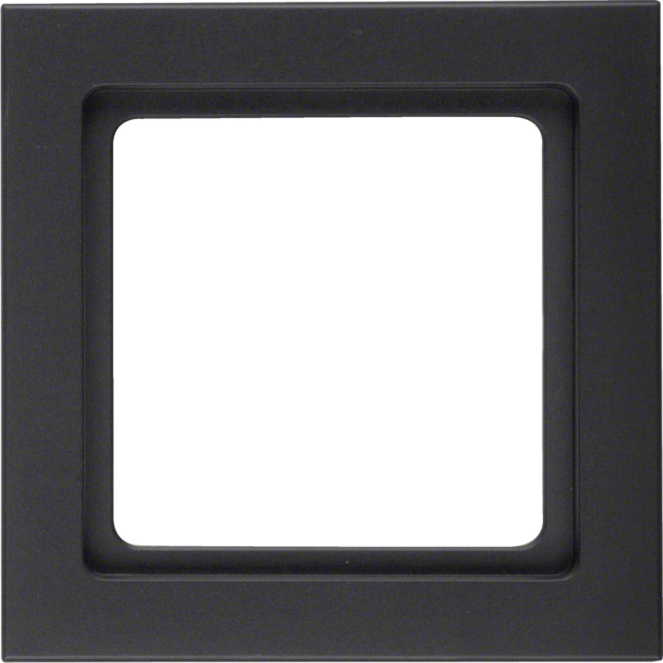 HAGER BOCCHIOTTI - Cornice singola Berker Q.3 antracite velluto, verniciato