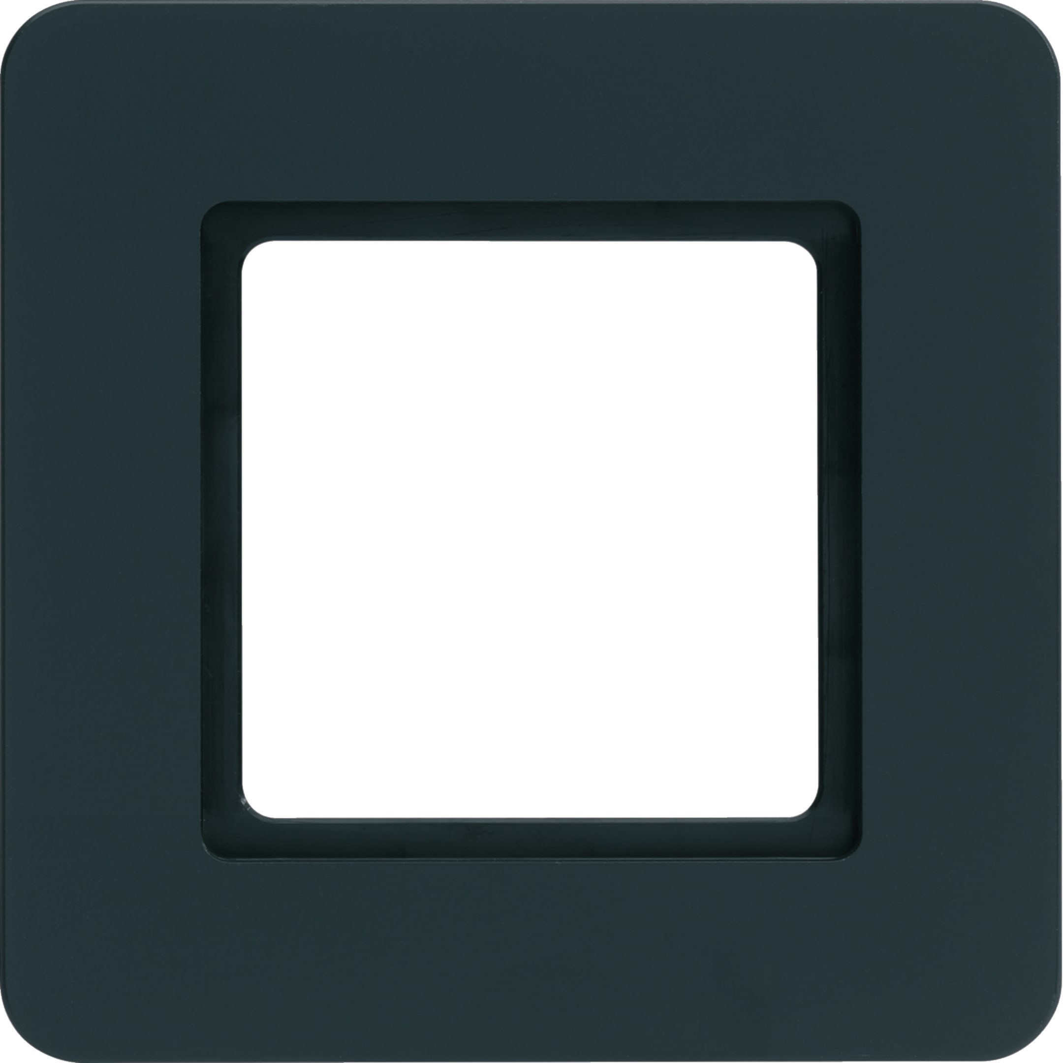 HAGER BOCCHIOTTI - Cornice singola Berker Q.7 antracite velluto, verniciato, per illuminazione